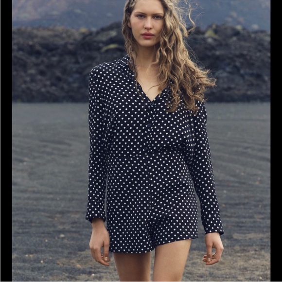 Zara Pants - Zara Black and White Polka Dot Dress